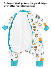 Load image into Gallery viewer, Chilsuessy Baby Sleeping Bag with Feet 2.5 Tog Winter Sleeping Sack with Removable Sleeves Anti Kick Infant Toddler Wearable Blanket for Boys and Girls, Forest Animals/2.5 Tog, 80/2-3 Years