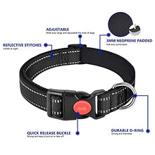 Load image into Gallery viewer, Amazon Brand - Umi Reflective Dog Collar, Adjustable Basic Dog Collar with Safety Locking Buckle and Soft Neoprene Padded, Durable Nylon Pet Collars for Puppy Small Medium Large Dogs