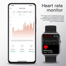 Load image into Gallery viewer, Smart Watch, Fitness Tracker with 24/7 Heart Rate, Blood Oxygen, Blood Pressure, Sleep Monitor, 1.69" Touch Screen IP68 Waterproof Smartwatch, Step Counter Watch for Kids Women Men for iOS Android