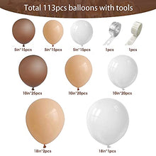 Load image into Gallery viewer, Thinbal Balloons Garland 115pcs Jungle Safari Theme Party Decorations Caramel Coffee Brown Nude Balloons Arch Garland Kit for Kids Boys Girls Birthday Party Safari Baby Shower Wedding Party Supplies