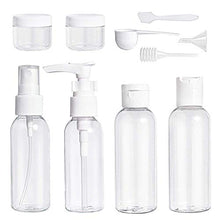 Load image into Gallery viewer, Travel Bottles Set 10 Pcs Air Travel Size Bottle Toiletries Liquid Containers for Cosmetic Makeup with Storage Bag by cobivi