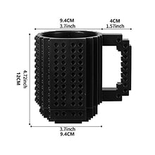 Load image into Gallery viewer, VANUODA Build-on Brick Mug, Novelty Coffee Cup, Unique Easter Valentine's Father's Day Halloween Birthday Present for Men Dad Him Kid Adult Friend, Santa Gifts Sets for Christmas, Compatible with Lego