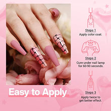 Load image into Gallery viewer, Modelones Gel Nail Kit with 48W Lamp - 12 Colors Pink Gel Nail Polish Set with Lamp Starter Kit, UV LED Nail Lamp, Glossy & Matte Top and Base Coat, Manicure Tools for Beginner DIY at Home