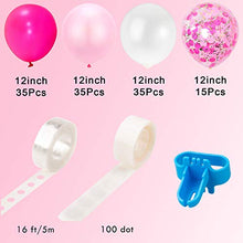 Load image into Gallery viewer, Whaline Balloon Arch & Garland Kit, Pink Hotpink White Latex Balloons & Confetti Balloons Set with 16ft Balloon Strip Tape,1pcs Tying Tool, 100 Glue Points for Wedding Birthday Baby Shower Party Decor