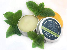 Load image into Gallery viewer, Lemon Balm and Peppermint Lip Balm - all natural, coldsore prevention, palm oil free, cruelty free, plastic free, moisturising lip balm, handcrafted in the UK - 10ml