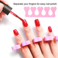 Load image into Gallery viewer, 20 Pcs Toe Separators Finger Separators, Soft Sponge Toe Separator for Painting Nails, Toe Nail Separator, Toes Separators Pedicure, Toe Finger Dividers for Women Nail Art Pedicure Manicure