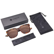 Load image into Gallery viewer, LAVOTTI Trendy Square Sunglasses for Men Women Retro Style UV400 Protection (Amber Tortoise)