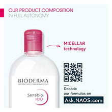 Load image into Gallery viewer, Bioderma Sensibio (*Crealine) H2O Make Up Removing Micelle Solution, 500 ml
