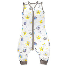 Load image into Gallery viewer, MOEMOE BABY Sleeping Bag with legs 0.5 Tog Baby Sleep Bag with Feet Cotton Toddler Sleep Sack Sleeveless Baby Sleep Bag Wearable Blanket Lightweight for Girls Boys 6M-7T (L/ 3-5T, Cute Monsters)