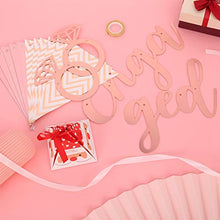 Load image into Gallery viewer, Fuyamp Engagement Banners Party Decoration Set, 2 Pcs Rose Gold Silver Engaged Bunting Ornaments Props for Wedding, Proposal Engagement Party