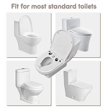 Load image into Gallery viewer, Upgrade Gimars Foldable Potty Toilet Training Seat for Baby with Front Anti-SplashBlock/Children Upgrade Portable Travel Baby Toilet Training Seat with 8 Antislip Silicone Pads & Carry Bag (White)