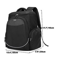 Load image into Gallery viewer, Trunab Console Carry Bag Backpack Compatible with PS5/PS4/PS4 Pro/PS4 Slim/Xbox One/Xbox One X/Xbox One S, Travel Case with Multiple Pockets for 15.6” Laptop, Game Accessories, Black, Patented Design