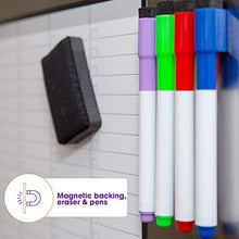Load image into Gallery viewer, Magnetic Weekly Planner Fridge Whiteboard - Weekly Meal Planner - Family Planner - Get organised to Reduce Stress in Your Life