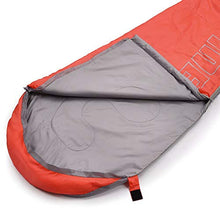 Load image into Gallery viewer, Sleeping Bag For Kids Camping Gear Travel Sleep Essential Insulated Warm Lightweight Traveling Hiking Indoor Outdoor All Season Spring Summer Fall YMER ((130+25) x60/40cm, Pink/Grey)
