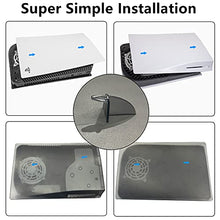 Load image into Gallery viewer, Faceplates for PS5 Plates Cover, Hard Shockproof Replacement Side Plates Shell for PS5 Disc Edition, Clear Anti-scratch Protective Case Skin Face Plates for PS5 Console(Transparent Black)