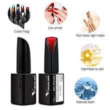 Load image into Gallery viewer, VENALISA 15ml Gel Green Nails Polish, Emerald Green Color Soak Off UV LED Nail Gel Polish Nail Art Starter Manicure Salon DIY at Home, 0.53 OZ