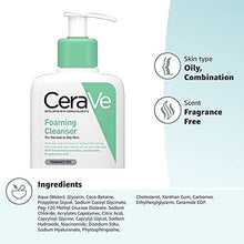 Load image into Gallery viewer, CeraVe Foaming Cleanser for Normal to Oily Skin 236 ml with Niacinamide and 3 Essential Ceramides