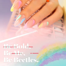 Load image into Gallery viewer, Beetles Gel Nail Polish Kit, Easter Nail Art 6 Colors Spring Summer Rainbow Bright Purple Pink Yellow Green Blue Soak Off Gel Polish Set DIY Manicure Gift for Girls