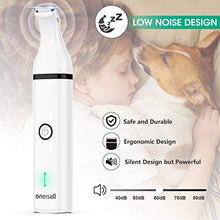 Load image into Gallery viewer, oneisall Dog Paw Clippers, Quiet Small Pet Paw Trimmer, Paw Shaver for Dogs, Cats, Paws, Eyes, Ears, Face, Body (White)