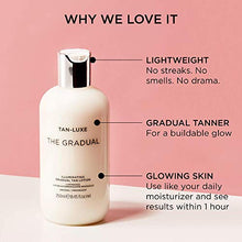 Load image into Gallery viewer, Tan Luxe THE GRADUAL Fake Tan Lotion, (250 ml) Self Tanning Skin Care with Gradual Glow, Cruelty Free & Vegan
