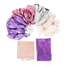 Load image into Gallery viewer, Purple Metallic Chrome Pink Silver Balloons Garland Arch Kit 62 Pcs Unicorn Theme Wedding&Birthday Decoration Globos Party