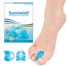 Load image into Gallery viewer, Sumiwish 10 Pack Big Toe Separators, Silicone Toe Spacers for Overlapping Toes, Bunion Correctors for Bunion Pain Relief