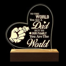 Load image into Gallery viewer, Tulolvae Fathers Day Birthday Gifts - Night Light Dad Gifts - 15*17.5cm Bedside Lamp Gifts for Dad, Dad Birthday Gifts from Daughter Son, Dad Gifts for Christmas, Fathers Day Gift Presents