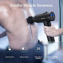 Load image into Gallery viewer, Massage Gun, AERLANG Massage Gun Deep Tissue, Handheld Percussion Muscle Massager with 20 Speed Levels 6 Massage Heads and LCD Display, for Pain Relief&Fitness Recovery, Body Shaping