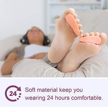 Load image into Gallery viewer, Promifun Gel Toe Separators, 6 Pack of Toe Spacers, Toe Straightener for Men and Women, Bunions, Hammer Toe, Overlapping Toe, Claw Toes, Reduce Foot Pain