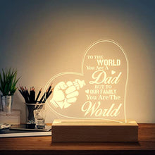 Load image into Gallery viewer, Tulolvae Fathers Day Birthday Gifts - Night Light Dad Gifts - 15*17.5cm Bedside Lamp Gifts for Dad, Dad Birthday Gifts from Daughter Son, Dad Gifts for Christmas, Fathers Day Gift Presents