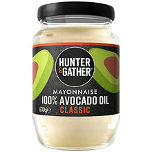 Load image into Gallery viewer, Hunter & Gather Avocado Oil Mayonnaise - 630g | Made with Pure Avocado Oil & British Free Range Egg Yolk | Paleo, Keto, Sugar and Gluten Free Avocado Mayo | Free from Artificial Flavourings