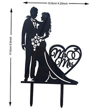 Load image into Gallery viewer, Mr and Mrs Cake Topper Acrylic Love Wedding Cake Topper Funny Bride and Groom Cake Topper