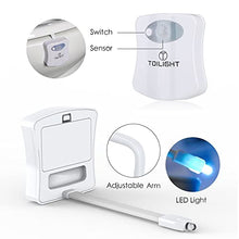 Load image into Gallery viewer, The Original Toilet Bowl Night Light Gadget. Motion Sensor Funny LED Novelty Bathroom Accessory. Gifts for Mothers Day Fathers Day Christmas. Birthday Presents. Cool Fun Gift for Men Women Dad
