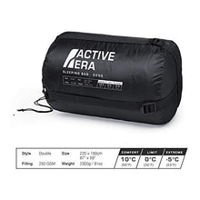 Load image into Gallery viewer, Active Era Double Sleeping Bag - Extra Large - Queen Size - Converts into 2 Singles - 3 Season for Camping, Hiking, Outdoors