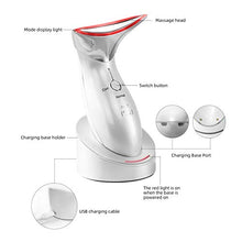 Load image into Gallery viewer, Ms.W Hot & Cold Face Massager Beauty Device, Sonic Anti-wrinkle V-Shaped Skin Tightening Machine, Portable Facial Lifting Shrink Anti-aging Toning Massager,High Frequency Vibration Face Care Tool