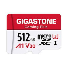 Load image into Gallery viewer, Gigastone 512GB Micro SD Card with SD Adapter + Mini-case, Gaming Plus, Nintendo-Switch Compatible, High Speed 100MB/s, 4K Video Recording, Micro SDXC UHS-I, A1 Run App, Class 10