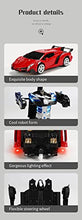 Load image into Gallery viewer, DocraShop Transforming Toys -2 in 1 Deformation Remote Control Car 360° Speed Drifting Transform Robot Car Toys for Kids Boys Girls Birthday Gifts (Police Car Black)