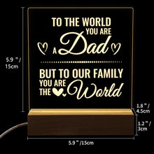 Load image into Gallery viewer, Gifts for Daddy, KAAYEE The Best Dad Gifts Desk Night Light, Dad Birthday Gifts Presents, Dad Gifts from Son and Daughter, Fathers Day Dad Gifts (to dad)