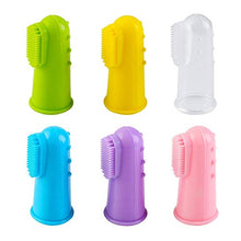 Load image into Gallery viewer, Vicloon silicone toothbrush baby, 6 Pack Finger Brush with Clear Case Set Food Grade Tooth Cleaner Oral Massager for Infant &Toddlers