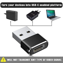 Load image into Gallery viewer, USB C Female to USB A Male Adapter 3 Pack,Type C Charger Plug Power Converter for Apple Watch iWatch 7,AirPods,iPhone 11 12 13 Pro Max,SE,iPad Mini 6 Air 4 5,Samsung Galaxy S20 S21 S22 FE Plus Ultra
