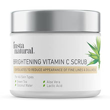Load image into Gallery viewer, Vitamin C Face Polish Scrub, Exfoliating Facial Cleanser with Green Tea, Coconut Water, and Aloe Vera for Brightening and Anti Aging