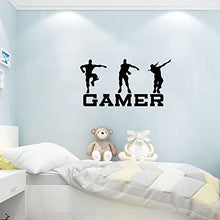 Load image into Gallery viewer, Quanyuchang Gamer Wall Decal, Game Wall Stickers Murals, Vinyl Art Design Gamers World Wall Decor for Teen Kids Boys Bedroom Playroom Home Decoration Wallpaper