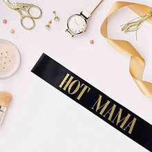 Load image into Gallery viewer, Hen Party Sashes,12Pcs Bridesmaid Sashes Set for Hen Night Party ,11 Pcs Black with 1 Pcs White Sashs Gold Text Hen Party Decoration