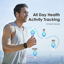 Load image into Gallery viewer, Fitness watch, Oraimo 5 ATM Waterproof Smart Watch for men with Sleep and Heart Rate Monitor, Smartwatch for Boys with Pedometer 14 Sports Mode, Android ios compatible, Smartwatch for Women Men Kids