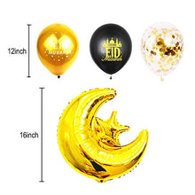 Load image into Gallery viewer, YNOUU Eid Mubarak Ramadan Celebration Decoration Latex Balloons Hanging Banner (deco)