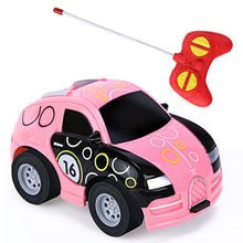 Load image into Gallery viewer, Pink Remote Control Car Girls Mini RC Car Toys for 2 3 4-6 Year Olds Kids My First Remote Control Cars with Light for Baby Birthday Gifts