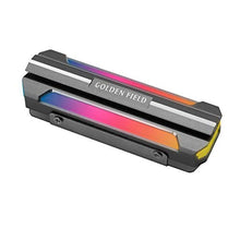 Load image into Gallery viewer, GOLDEN FIELD STAR M.2 2280 SSD Heatsink 5V 3 Pin Addressable RGB (ARGB) Aluminum NGFF NVME Cooler