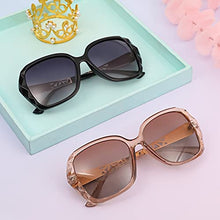 Load image into Gallery viewer, 2pcs Women Large Sunglasses, Classic Trend Ladies Sunglasses UV400 Protection Oversized Polarised Sunglasses Sparkling Large Frame Sunglasses for Women