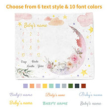 Load image into Gallery viewer, Personalised Baby Blanket for Newborn - Baby Milestone Blanket - Original Printing Baby Blanket for Girls and Boys - Unique Lovely Design & Super Soft Flannel, Baby Photos Gifts, 30X40 in