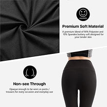 Load image into Gallery viewer, SINOPHANT High Waisted Leggings for Women, Buttery Soft Elastic Opaque Tummy Control Leggings, Plus Size Workout Gym Yoga Stretchy Pants (Black1,One Size) S-L